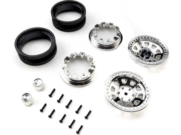 Axial felga 1,9 Raceline Daytona Beadlock, chromowana (2) / AXI-3878