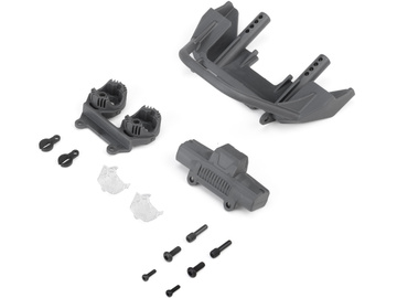 Axial zestaw przedniego zderzaka, szary, Jeep JT: SCX10 III MotoBilt / AXI-4687