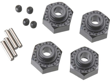 Axial AX30429 Sześciokąt koła 12mm czarna alu (4) Axial AX30429 Sześciokąt koła 12mm czarna alu (4) / AXIC0429