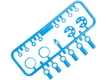 Axial AX31300 Elementy amortyzatora 10mm niebieskie / AXIC3300