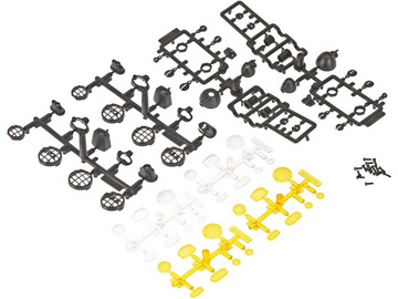 Axial AX80045 Elementy świateł plast, czarne / AXIC4257