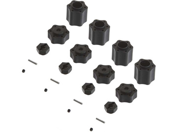 Axial AX31074 Piasta sześciokątna 12mm (4): 9026/Wraith / AXIC8027