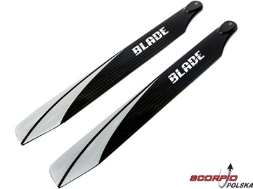 Blade 230 S: Łopaty wirnika 238mm węgiel / BLH1503C
