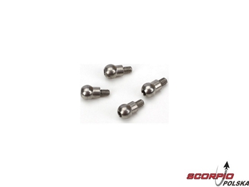 Blade 400/450: Kulowe końcówki cięgien długie (4) / BLH1635