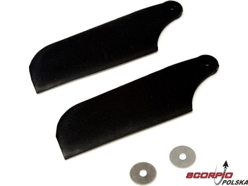 Blade 450 3D/X: Łopaty wirnika ogonowego. czarne / BLH1671B