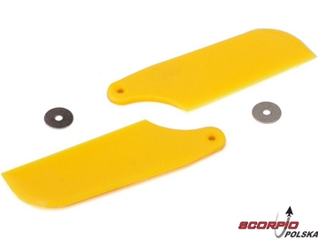 Blade 400/450: Łopaty wirnika ogonowego żółte / BLH1671YE