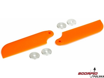 Blade 500: Łopaty wirnika ogonowego. pomarańczowe / BLH1871OR