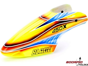 Blade 450X: Kabina laminatowa pomar/niebieska / BLH4381C