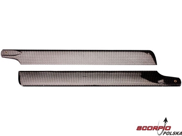Blade 300X/SR: Łopaty węglowe 245mm / BLH4501C