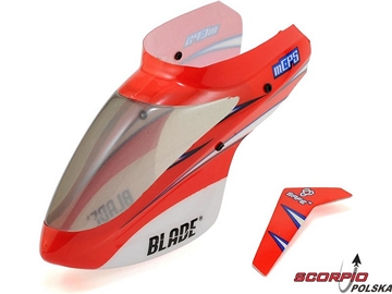 Blade mCP S: Kabina, statecznik czerwony / BLH5103
