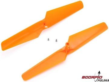 Blade 180 QX HD: Śmigło prawe pomarańczowe (2) / BLH7405