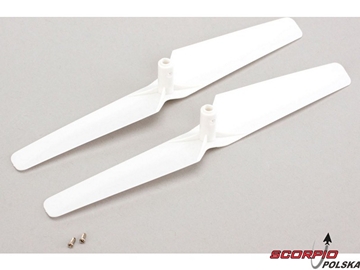 Blade mQX: Śmigło - lewe obroty. białe (2) / BLH7523