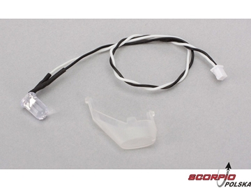 Blade 350 QX: Tylna dioda LED niebieska z pokrywą / BLH7808