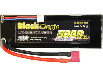 Black Magic LiPol Car 7.4V 5000mAh 50C Deans Black Magic LiPol Car 7.4V 5000mAh 50C Deans / BMA50-5000-2D