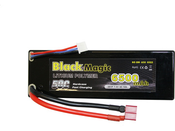 Black Magic LiPol Car 7.4V 6500mAh 50C Deans Black Magic LiPol Car 7.4V 6500mAh 50C Deans / BMA50-6500-2D