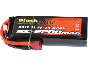LiPol Black Magic 11.1V 2200mAh 90C Deans / BMF90-2200-3D