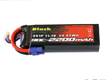 LiPol Black Magic 11.1V 2200mAh 90C EC3 / BMF90-2200-3EC3
