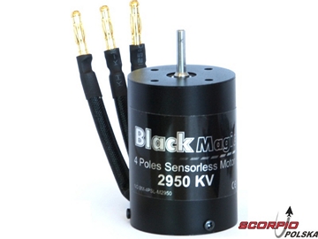 Silnik trójfazowy Black Magic 540 4P 2950kv / BMM4P-2950