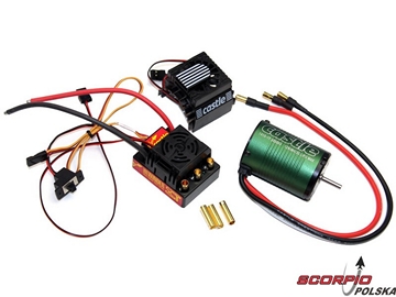 Silnik Castle 1410 3800kv z reg. Sidewinder SCT WP / CC-010-0123-00