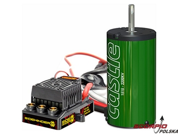 Silnik Castle 1515B 2200kv z reg. Sidewinder 8 WP / CC-010-0139-00