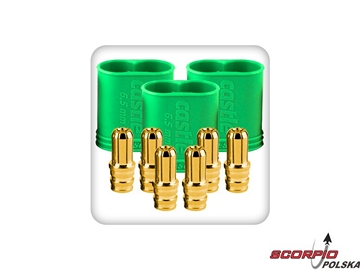 Konektor Castle 6.5mm męski (3) / CC-011-0068-00