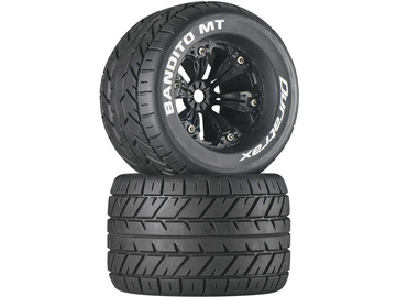 Duratrax Koło z oponą Bandito MT 3.8" 1/2" Offset czarne (2) / DTXC3576