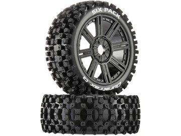 Duratrax Koło z oponą Six Pack Buggy C2 Spoke czarne (2) / DTXC3604