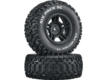 Duratrax Koło z oponą Six Pack SC C2 Slash 4x4/Blitz P/T (2) / DTXC3861