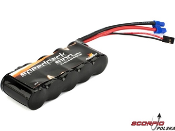 Akumulator NiMH 6V 5100mAh 5C płaski Rx: 5T Akumulator NiMH 6V 5100mAh 5C płaski Rx: 5T / DYN1443
