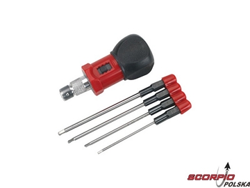 Zestaw imbusów metryczny (4) z rączką Zestaw imbusów metryczny (4) z rączką / DYN2930