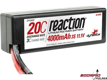 LiPol Reaction Car 11.1V 4000mAh 20C HC EC3 / DYN9002EC