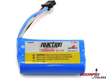 React: LiIon 1500mAh 7.4V React: LiIon 1500mAh 7.4V / DYNB0108