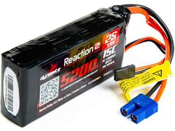 Dynamite LiPo Reaction2 7.4V 5200mAh 2S 15C Rx / DYNB52213