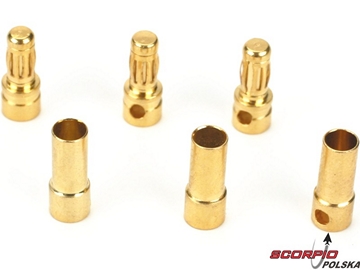 Złącza Gold 3.5mm komplet (3) / DYNC0043