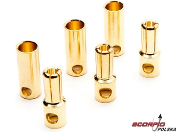 Konektor złocony 5.5mm para (3) / DYNC0089