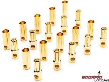 Konektor złocony 5.5mm para (10) / DYNC0090
