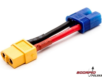 Kabel konwersji XT60 żeński - EC3 urządzenie / DYNC0142