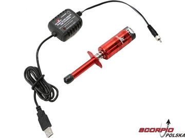 Końcówka żarzenia NiMH ze wskaźn. oraz ład. USB / DYNE0200