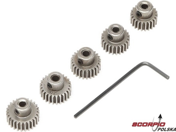 Zestaw zębatek 22T, 23T, 24T, 25T, 26T 48DP / DYNG4811