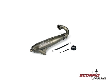 1/8 053 Mid-Range Inline Exhaust Sys:Hard Anodized / DYNP5003