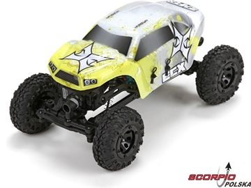 Temper 1:24 Rock Crawler RTR żółto biały / ECX00012T2