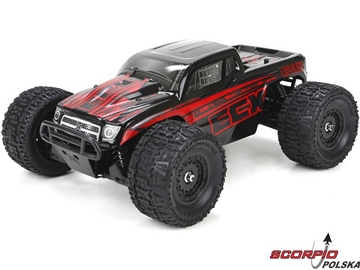 ECX Ruckus Monster Truck 4WD 1:18 RTR czerwony / ECX01000IT1