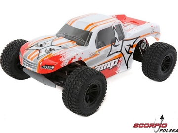 ECX AMP Monster Truck 1:10 2WD RTR biało/pomarańcz ECX AMP Monster Truck 1:10 2WD RTR biało/pomarańcz / ECX03028IT1