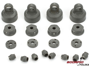 EST 1:10 - Końcówki i tłoki amortyzatorów EST 1:10 - Końcówki i tłoki amortyzatorów / ECX1037