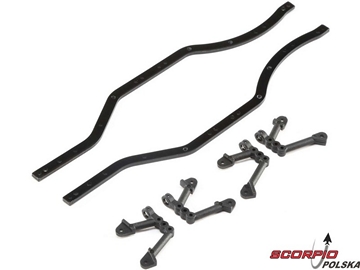 ECX 1:24 Barrage - Ściany boczne podwozia ECX 1:24 Barrage - Ściany boczne podwozia / ECX201016