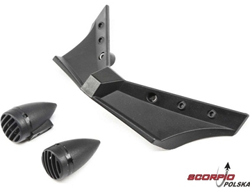 ECX 1.9 Barrage D: Zderzak przedni, światła czarne ECX 1.9 Barrage D: Zderzak przedni, światła czarne / ECX220006