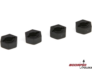 ECX - Piasty sześciokątne kół 4WD 1:10 (4) ECX - Piasty sześciokątne kół 4WD 1:10 (4) / ECX232013