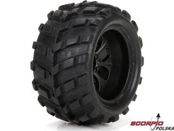 ECX 1:24 Ruckus - Koła przednie / tylne z oponami (2) / ECX40004