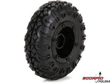 ECX 1:24 Temper - Koło przednie / tylne z oponą / ECX40005