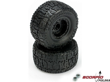 Smash - Koła kpl tylne (2). Czarne / ECX8305